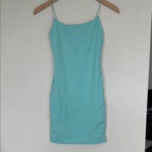 Babyboo Chic Light Blue Spaghetti Strap Dress